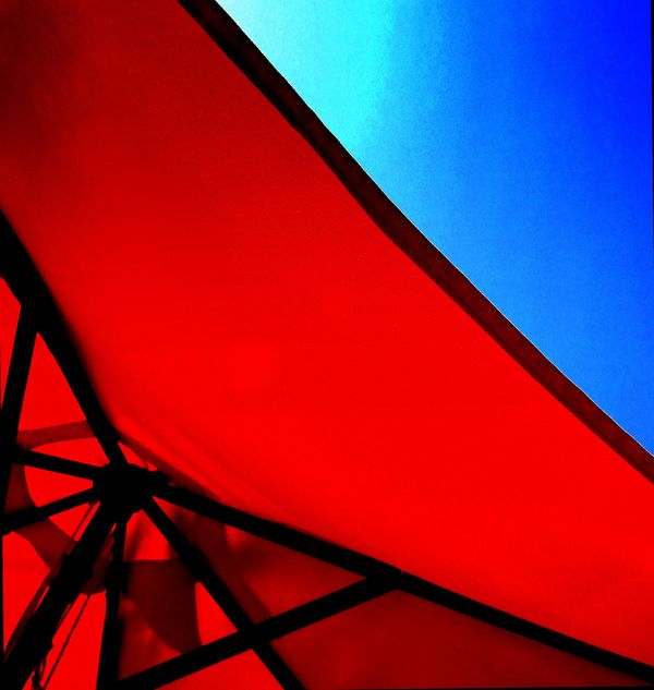 Red Awning and Sky...