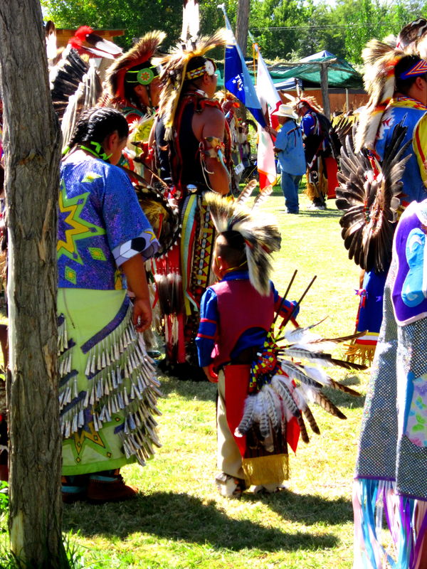 American Indian Pow Wow American Indians of the Paiute Tribe at their