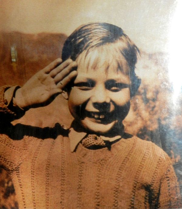 Ruskin Bond as a little boy, c.1942...