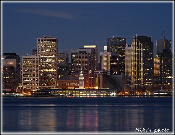 Financial district from Treasure Island...