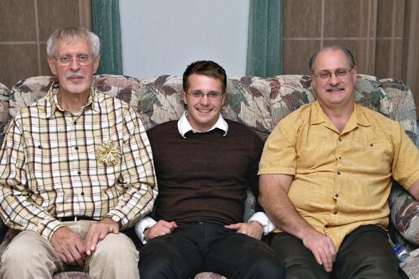 Grandpa, David, and Dad...