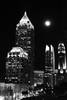 midtown Atlanta with moon...