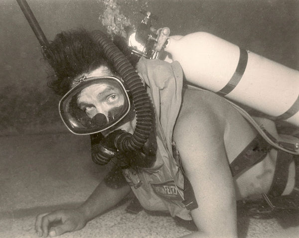 Diver in swimming pool 1968...