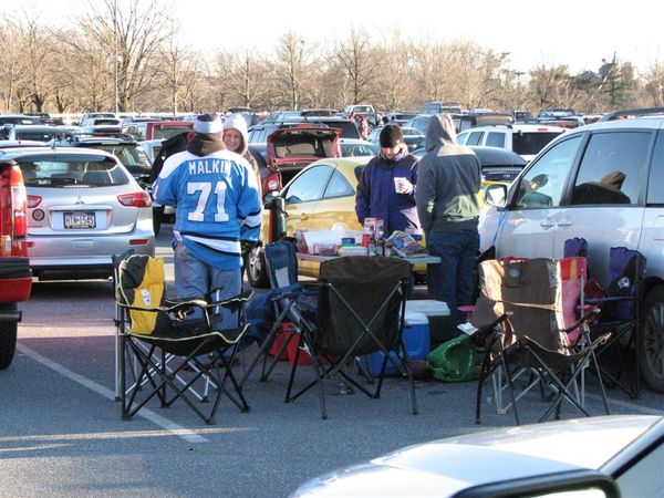 #2 - Plenty of food at the tailgating,...
