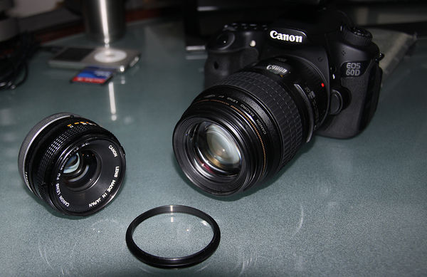 #3 - Lenses & Reversing ring - separated...