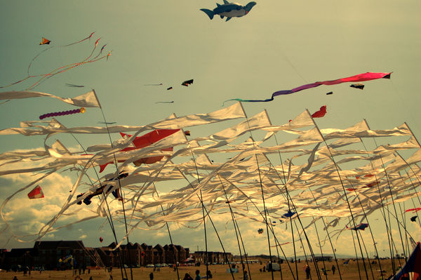 New Brighton Kite Festival At Sun Set...