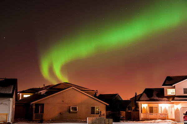 Alaskan Northern Lights Over Anchorage...