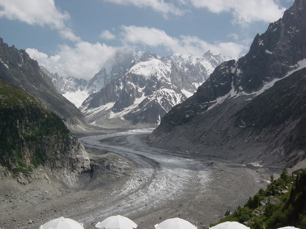 Ice Glacier/mountain range/Mont Blanc, Switzerland...