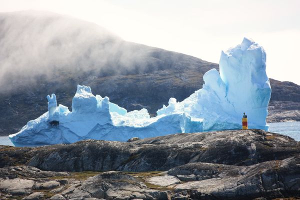 Iceberg in Greenland Bay...