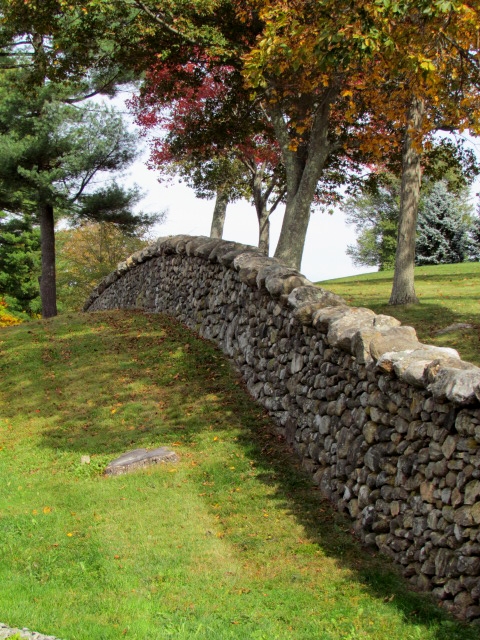 Lumbering Antique stone wall -goes on for miles!...
