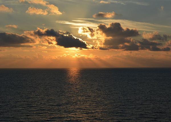 sunrise from the Lido Deck...