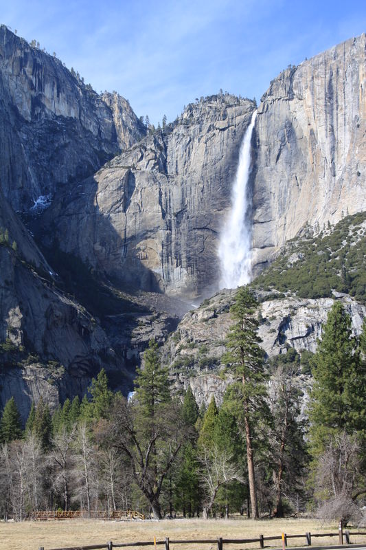 Upper Yosemite Falls, California...