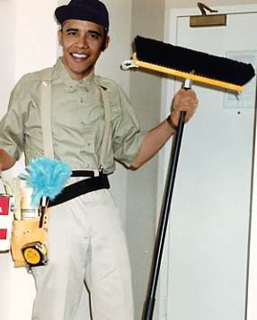 "Did someone ask for a janitor?"...