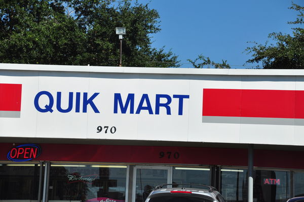 Quickly now, stop at QuikMart so we can Quaff a Qu...
