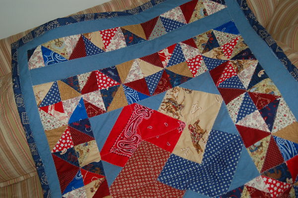 This special quilt was made for my hubby. It went ...
