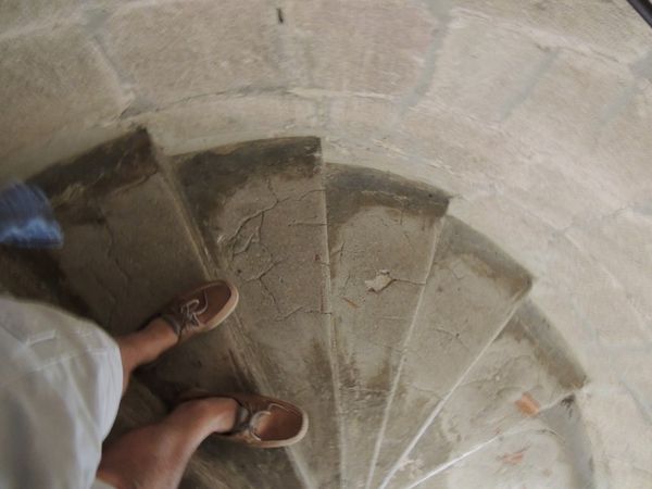 Stairwell in tower of the Abby of Montmajour....