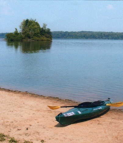 My kayak at Ladue Reservoir,Ohio...