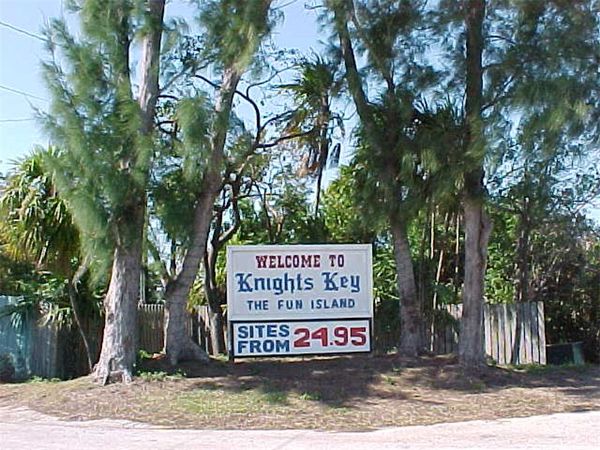 Knight's Key sign...