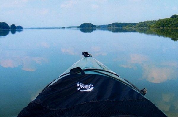 kayaking on Ladue Reservoir, Ohio...