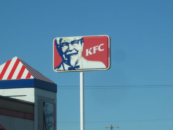 Kentucky Fried Chicken sign...