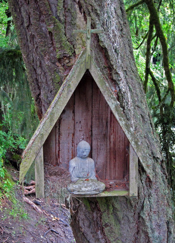 Bird's Nest with Cross and Buddha...
