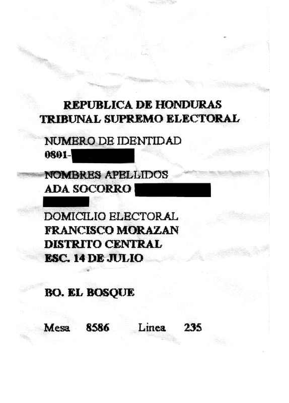 Election Information Honduras...
