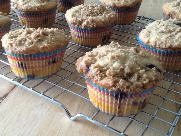 Blueberry Crumb Muffins...