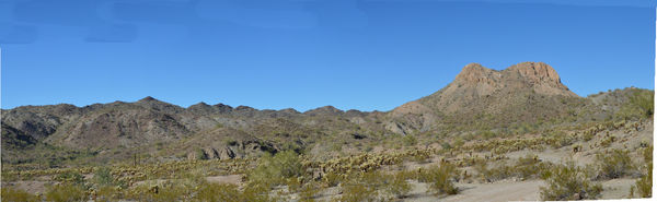 Pano of mountain ridges from Indian Site...