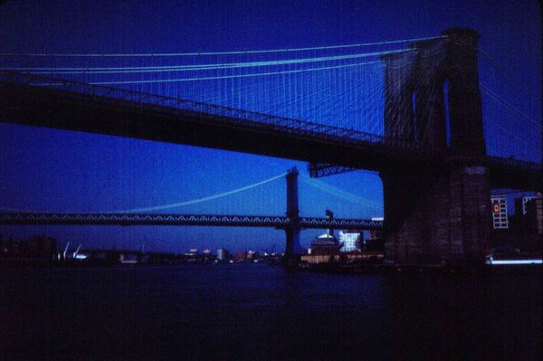 Brooklyn and Williamsburg Bridges 1983...