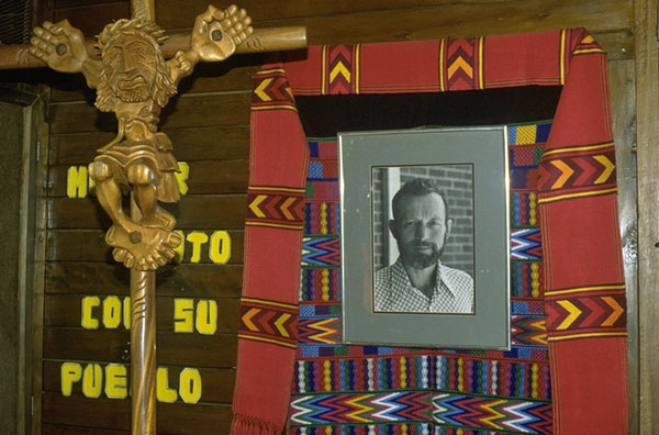 Shrine to Fr. Rother...