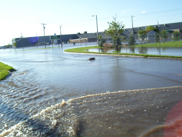 Flooding of the Elkhorn River in South Norfolk, NE...