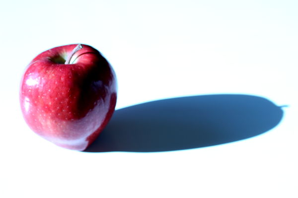 Apple and shadow...