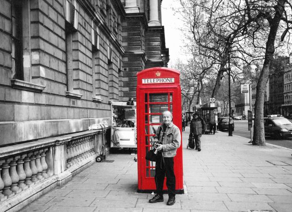 Phone booth, can't remember where.....