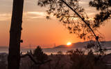 Winter Solstice sunset over the Golden Gate...