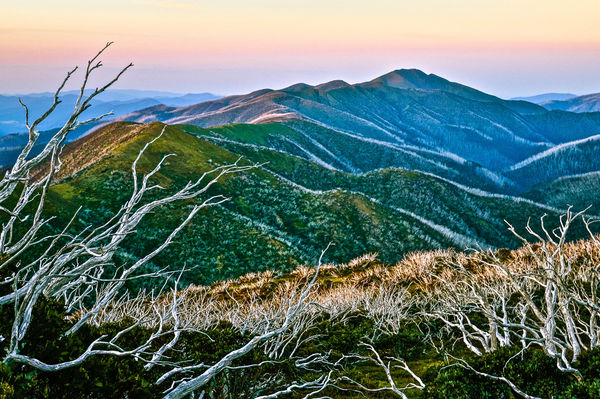 Mt Feathertop at sunset less saturated!...