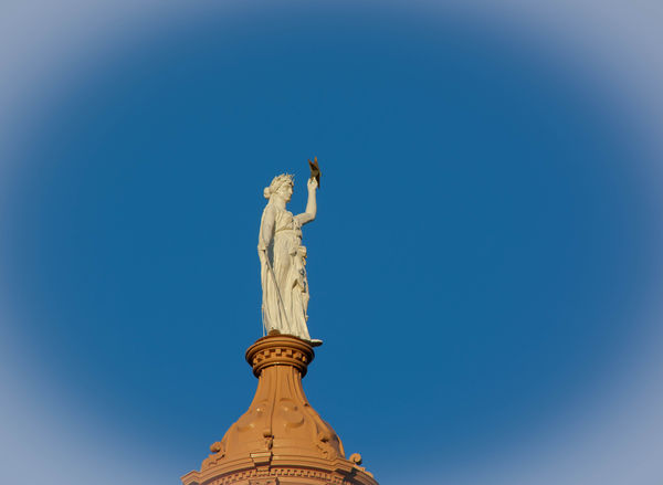 Goddess of Liberty from west lawn...