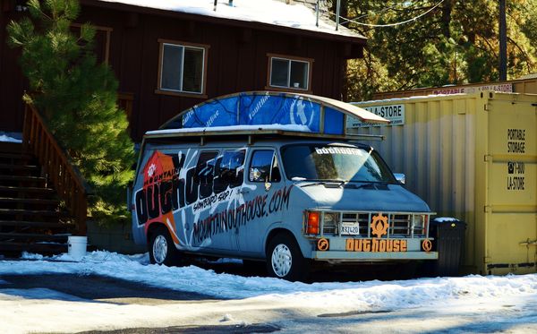 Snow board shop van...