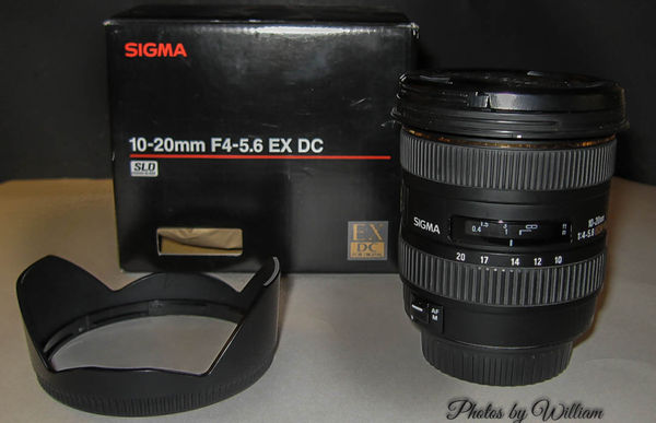 Sigma 10-20mm f/4-5.6  = $375.00...