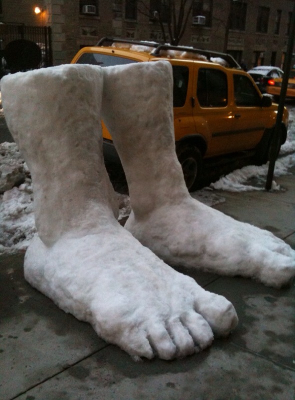 Two feet of snow...