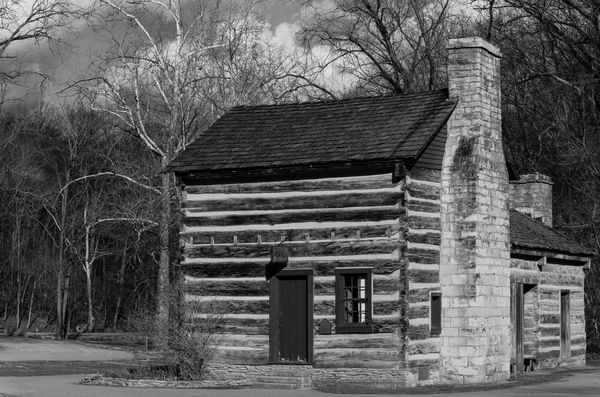 Pioneer  village Weaver's cabin...