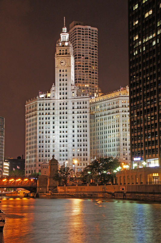 Wriggley Building from the Chicago River...