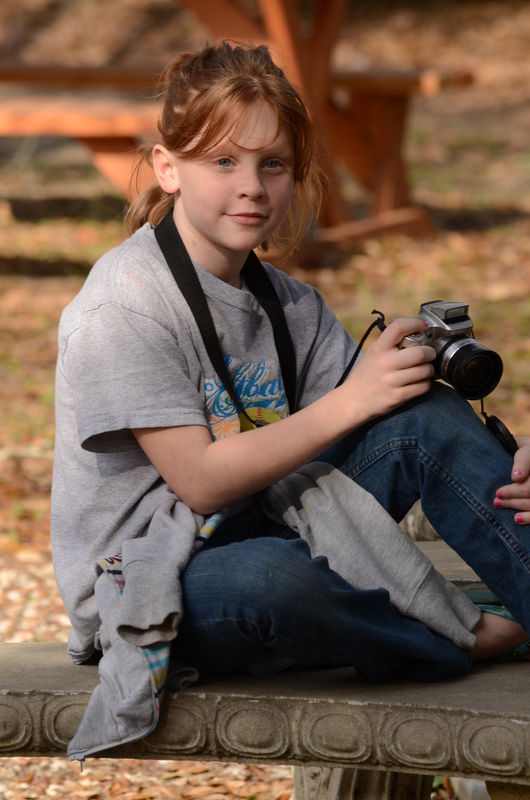 My oldest Grand-daughter and future photog...