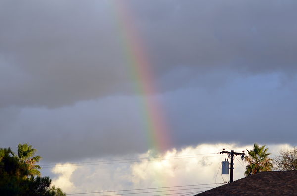 A little rainbow...