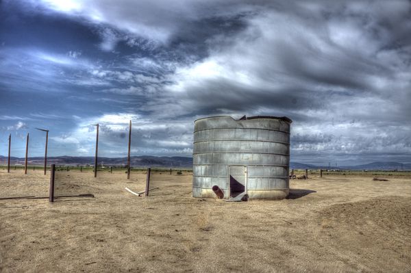 Old water tank...