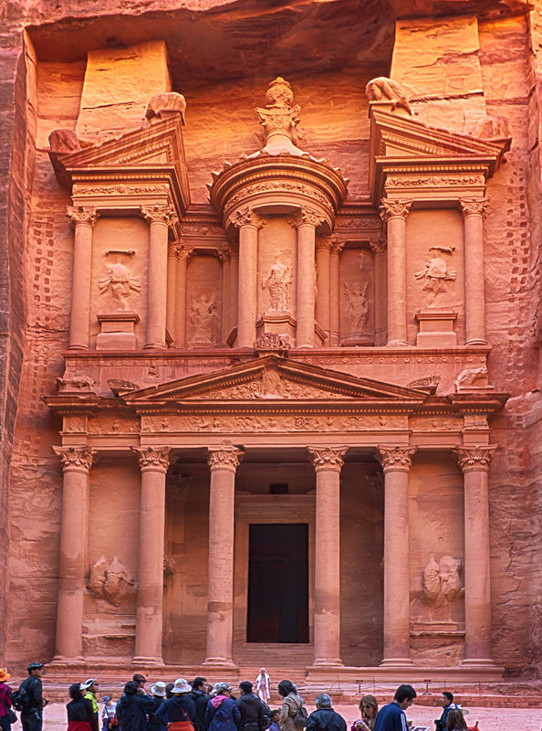 breathtaking view of Petra in Jordan...