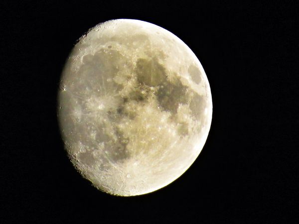 The moon, two nights ago, set on auto with flash...