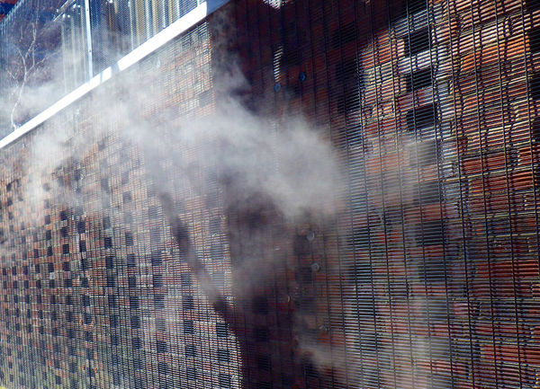 Water vapor - steam from a laundry...