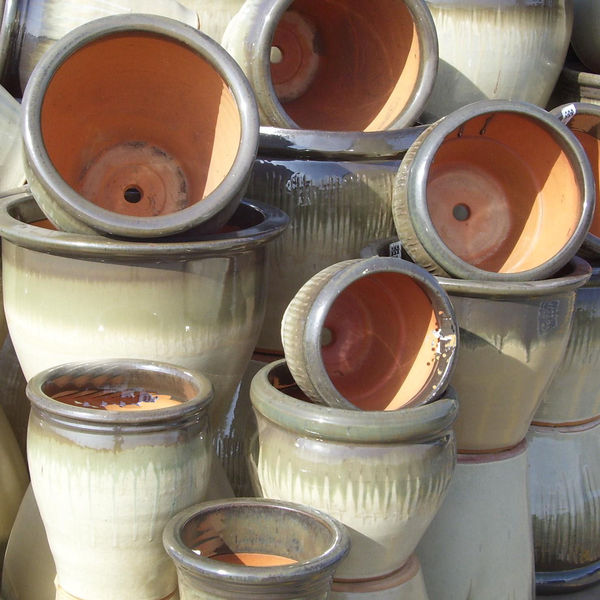 Stacked Garden Pots--I'm ready for Spring!...