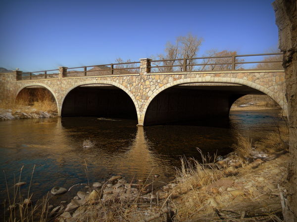 Old Stone bridge in Lyons, Colorado...