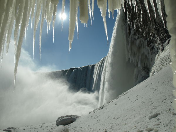 Niagara Falls in February from below...